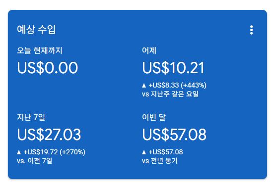 애드센스-수익인증